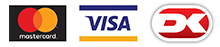 Betailings logoer Mastercard, visa og dankort